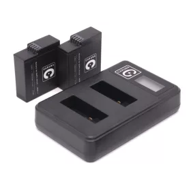   Caruba 2db GoPro Hero 5/6/7 akciókamera akkumulátor + dupla töltő szett