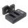 Caruba 2db GoPro Hero 5/6/7 akciókamera akkumulátor + dupla töltő szett