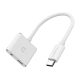Cygnett Essentials USB-C -mini jack 3.5mm Audio Adapter (Fehér)