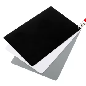   3in1 Gray Ballance Fotós Kártya (Szürke-kártya) -Fekete Fehér Szürke White-ballance card