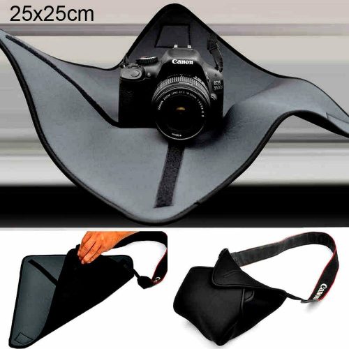 Neoprén Kamera és Objektív védő Takaró (Ütésálló Magic Wrap Táska) 25x25 cm