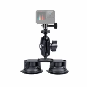   PULUZ Akciókamera/ GoPro Hero 360° forgó Dupla Tapadókorong - Autó ablak/ Üveg / Szélvédő Szívókorong