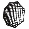 TRIOPO S90 Nyolcszögű Méhrács Softbox - Studió Bowens 90cm Kinyitható Ernyő-Diffúzor