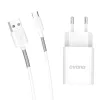 Dudao A3EUT hálózati töltő 2xUSB + USB-C kábel 12W - fehér