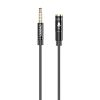 DudaoL11S AUX jack 3.5mm audio hosszabbító, 1m (Fekete)
