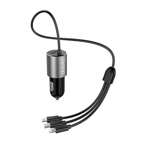 Dudao Autós Töltő 3.4A USB + 3in1 Kábel (R5ProN)