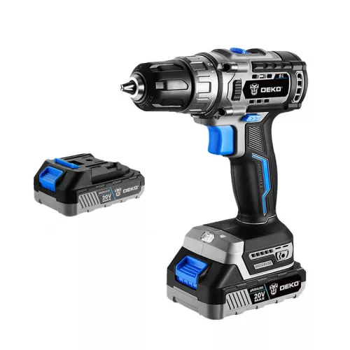 Deko Tools 20V Szénkefe Nélküli Akkumulátoros Fúrógép (DKBL20DU3-HS2)