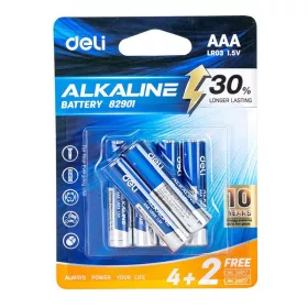 Deli Office AAA Alkáli Elem Csomag 4+2 db (E82901)