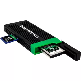   Delkin CFexpress Type B és SD UHS-II kártyaolvasó USB-C kábelekkel