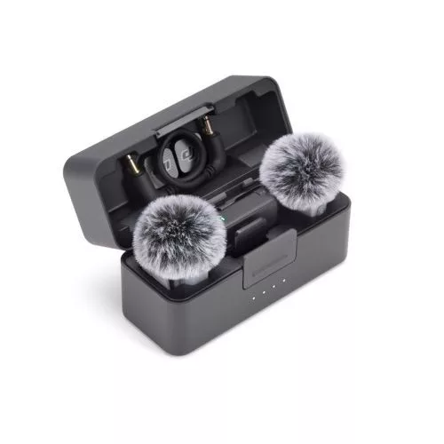 DJI Mic Mini 2 vezeték nélküli mikrofon (2 TX + 1 RX + töltőtok, fekete)