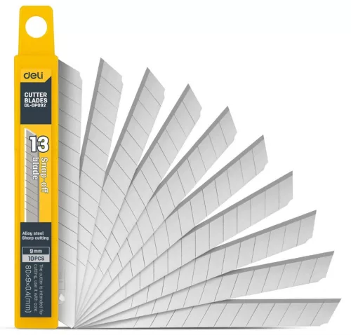 Deli Tools 9mm Sniccer Tartalék Pengék - , 10 db (EDL-DP092)