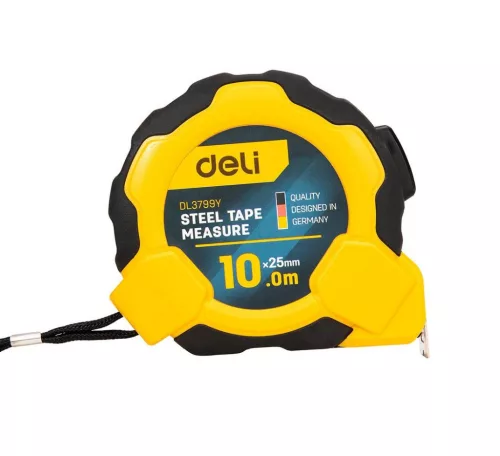 Deli Tools 10m (Sárga) Mérőszalag (EDL3799Y)