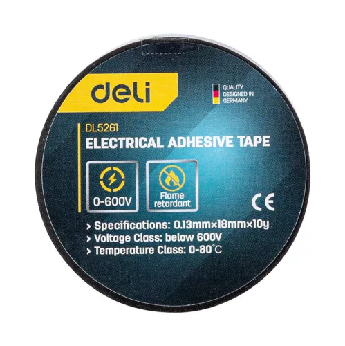 Deli Tools 10m Elektromos Szigetelőszalag (EDL5261)