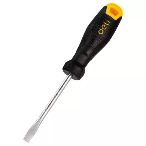 Deli Tools 5x75mm (Fekete) Hornyos Csavarhúzó (EDL6250751)