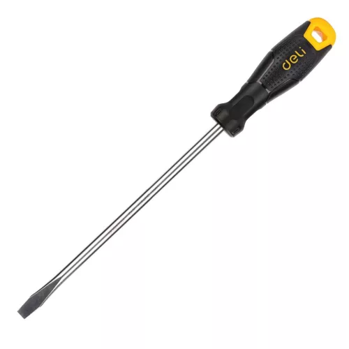 Deli Tools 8x200mm Hornyos Csavarhúzó (Fekete) (EDL6282001)