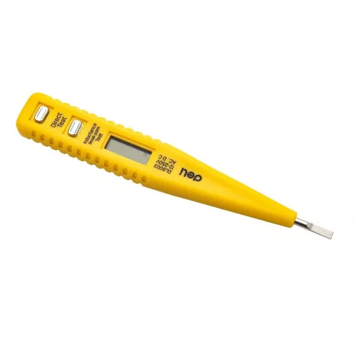 Deli Tools Feszültségmérő 12-250V (Sárga) (EDL8003)