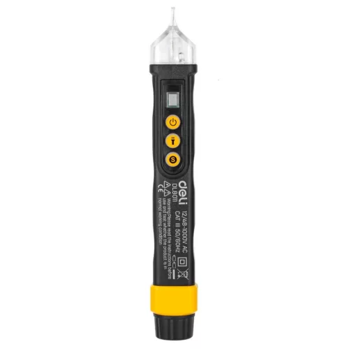 Deli Tools Feszültségmérő 12-1000V AC (Fekete) (EDL8011)