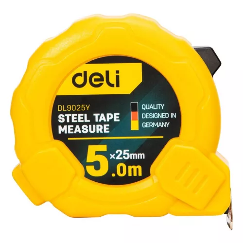 Deli Tools 5m (Sárga) Mérőszalag (EDL9025Y)