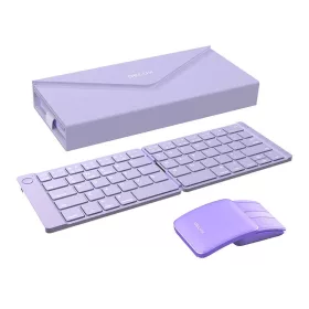   Delux Vezeték Nélküli Összecsukható Billentyűzet És Egér Szett (KF10+MF10PRO PU)