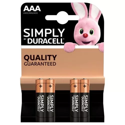 DURACELL AAA LR03 Alkáli Elem (4 db/bliszter)