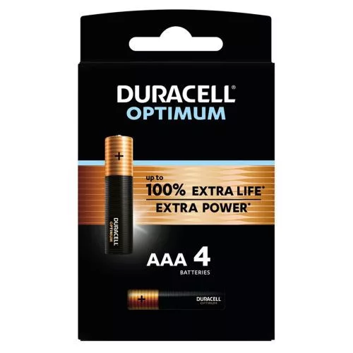 DURACELL elem (LR03) AAA Alkaline Optimum (4 elem / blister)