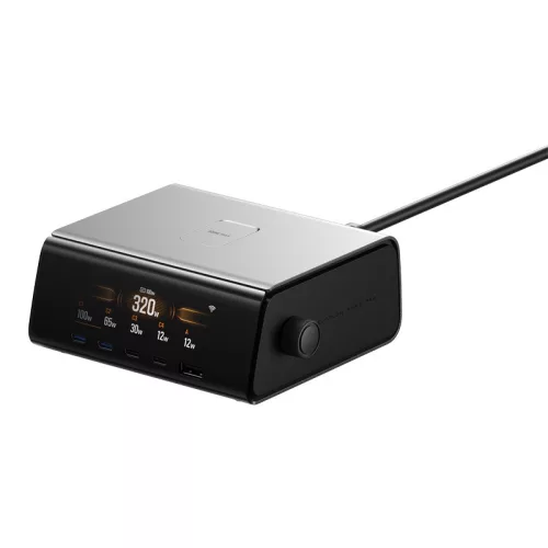 EcoFlow RAPID Pro 320W GaN Dokkolóállomás, 4xUSB-C, 1xUSB-A (54297)