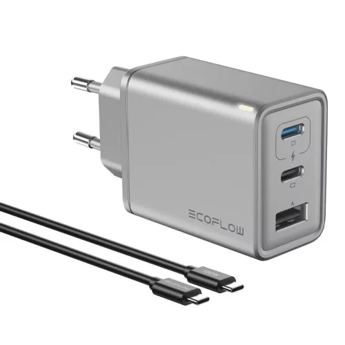 EcoFlow 65W GaN Gyors Töltő /USB-C Csatlakozó (EFA-65W-GAN-CHARGER-)