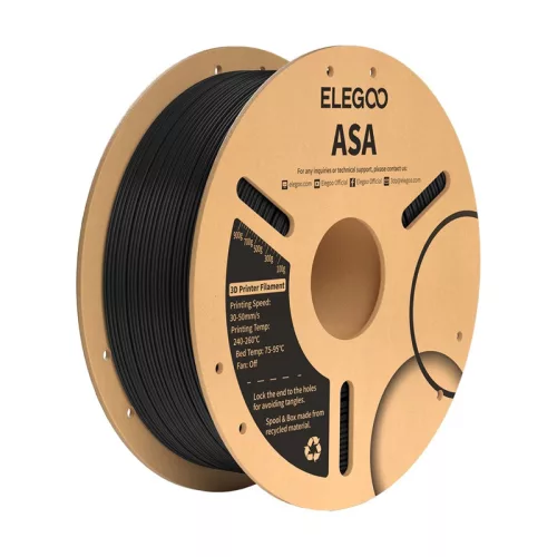 Elegoo ASA 3D Nyomtató Filament (Fekete) (54155)