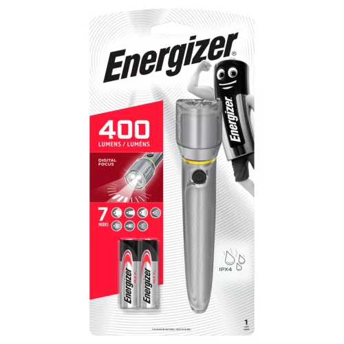 Energizer Vision HD Metal 2AA - 400 Lumens fémházas zseblámpa