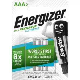   Energizer Újratölthető Extreme Eco AAA 800mAh 2 darabos csomag