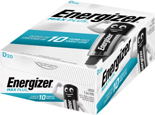 Energizer Max Plus D DP20 alkáli elemcsomag