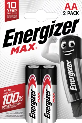 Energizer Max AA elem (2 db-os csomag)