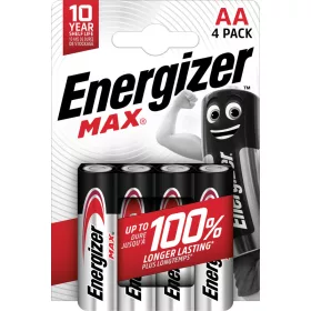 Energizer Max AA elem (4 db-os csomag)