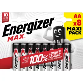 Energizer Max AA elem (8 db-os csomag)