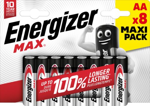 Energizer Max AA elem (8 db-os csomag)
