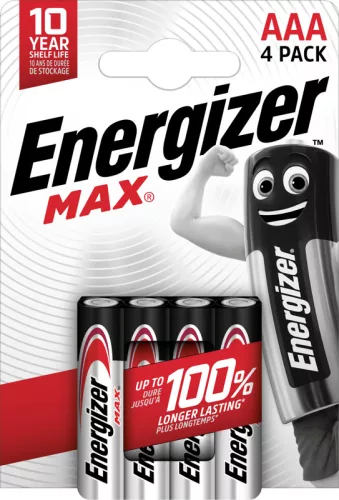 Energizer Max AAA elem (4 darabos csomag)