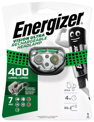 Energizer Vision Ultra Rechargeable Headlight fejlámpa
