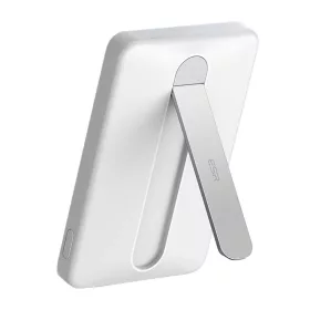   ESR Qi2 MagSlim 5000mAh mágneses powerbank állvánnyal (fehér)