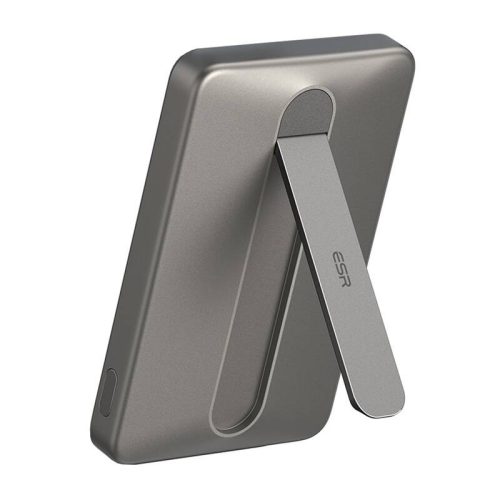 ESR Qi2 MagSlim 5000mAh mágneses powerbank állvánnyal (homok)