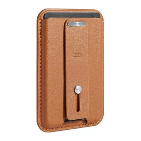 ESR Mágneses Bőr Pénztárca iPhone, Barna (2K6120202)