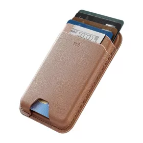 ESR Mágneses Bőr Pénztárca iPhone, Barna (2K6380261)