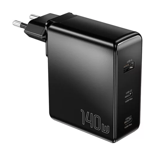 Essager 140W Dual USB-C És USB-A Fali Töltő (ECT2CA-MQB01-Z)