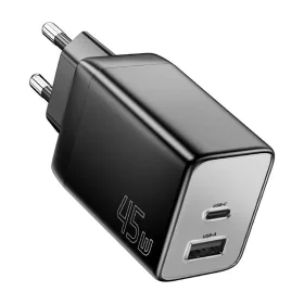  Essager 45W USB-C És USB-A Töltő, (Fekete) (ECT45W-LJB01-Z)