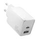 Essager 45W GaN USB-C És A Töltő (Fehér) (ECT45W-LJB02-Z)