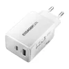 Essager 45W GaN USB-C És A Töltő (Fehér) (ECT45W-LJB02-Z)