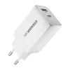 Essager 45W GaN USB-C És A Töltő (Fehér) (ECT45W-LJB02-Z)