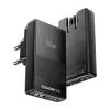 Essager 65W GaN USB-A+C Gyorstöltő (Fekete) (ECT65W-QCB01-Z)