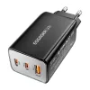 Essager 67W GaN Fali Töltő 2xUSB-C És USB-A Csatlakozó (ECT67W-LJB01-Z)