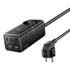 Essager 75W GaN Fali Töltő 3xUSB-C És 2xUSB-A Csatlakozó (ECTAC-BRB01-Z)