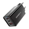 Essager 67W GaN Fali Töltő 2xUSB-C És USB-A Csatlakozó (ECTAC-KSB01-Z)